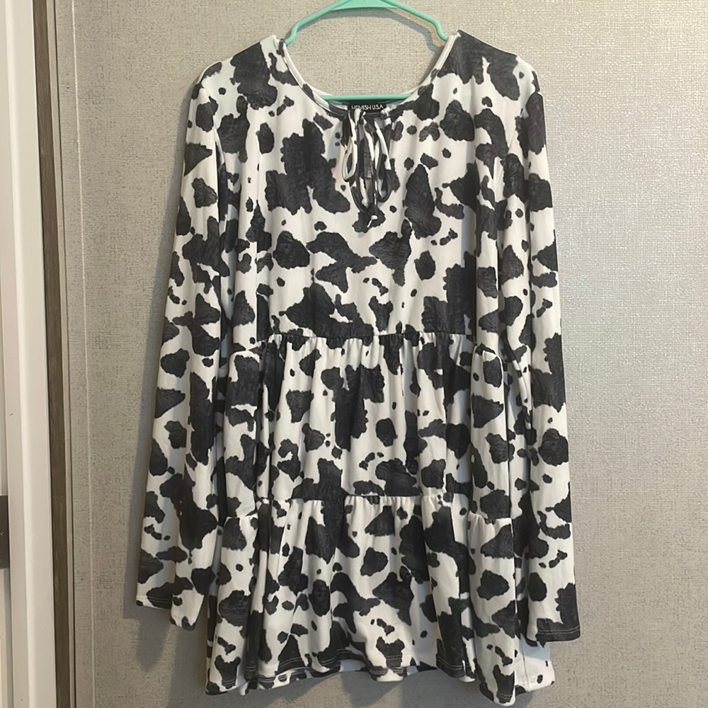Cow Print Top